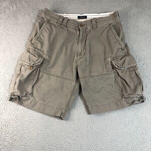 Polo Ralph Lauren Shorts Mens 34 Brown Cargo Preppy Chino Camping Hiking Outdoor